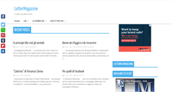 Desktop Screenshot of lettermagazine.it